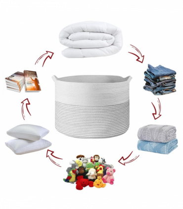 Cotton Rope Laundry Basket