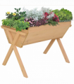 Plant Stand Large Fir Wood Oak Tone 100cm x 70cm x 80cm Natural Finish UV Liner