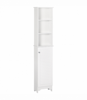 MDF 6-Tier    Tall Bathroom Storage Cabinet White 34cmx20cmx165cm