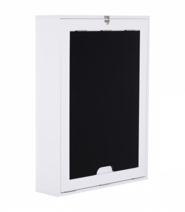 MDF Folding Wall-Mounted Drop-Leaf Table White and Black 65cm x 94.5cm x 147cm