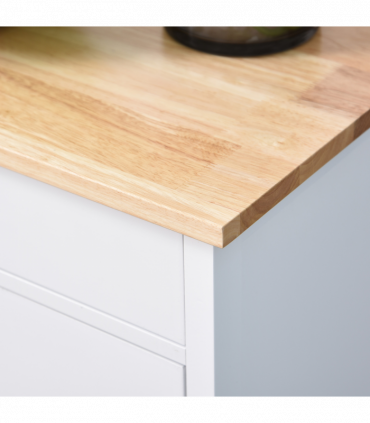 MDF Kitchen Storage Trolley White