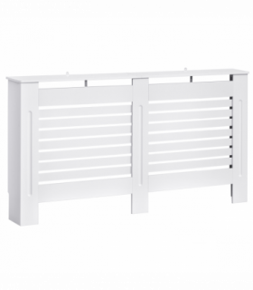 MDF Radiator Cover, 152 cm L-White