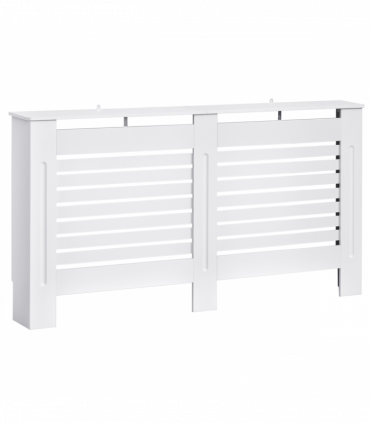 MDF Radiator Cover, 152 cm L-White