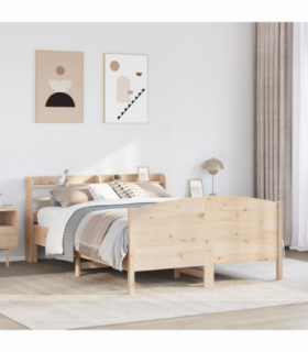 vidaXL Bed Frame without Mattress 160x200 cm Solid Wood Pine