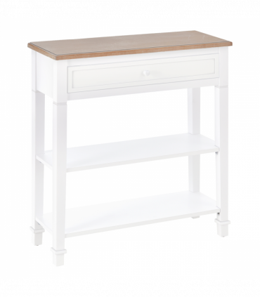 MDF Wide Drawer Console Table White