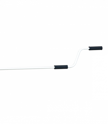 Manual Retractable Awning, size (3m x 2.5m)-Blue/White