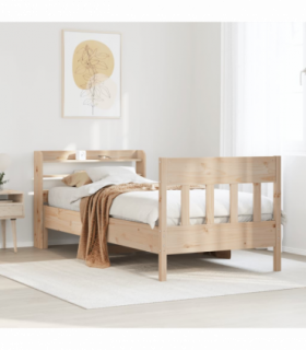 vidaXL Bed Frame without Mattress 90x200 cm Solid Wood Pine