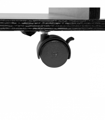 Mobile TV Stand Bookshelves in Black