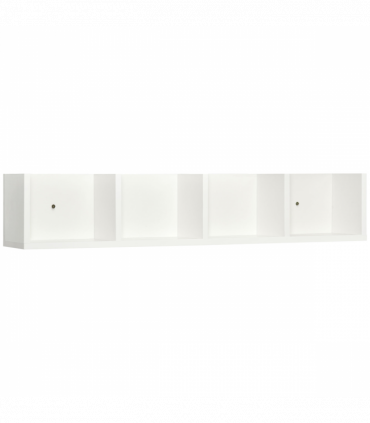 Multi-Media Wooden Shelf-White Home