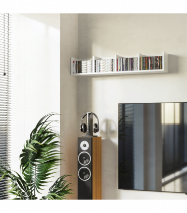 Multi-Media Wooden Shelf-White Home