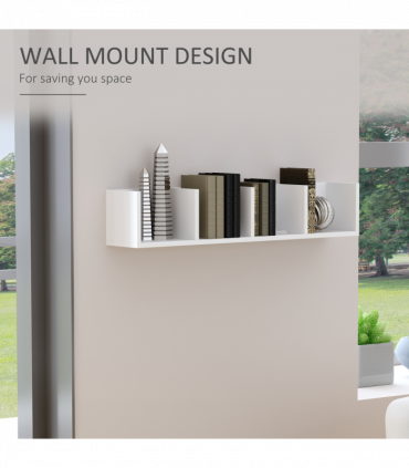 Multi-Media Wooden Shelf-White Home