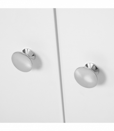 Open Bookcase Cabinet Shelves W/ Two Doors, 80W x 23.5D x 118Hcm-White