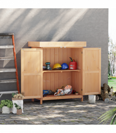 Outdoor Garden Storage Shed, Cedarwood-Burlywood Colour