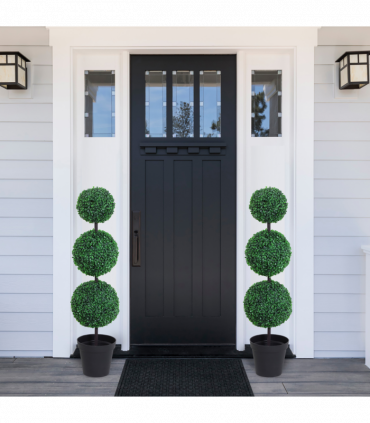 Artificial Boxwood Topiary Trees