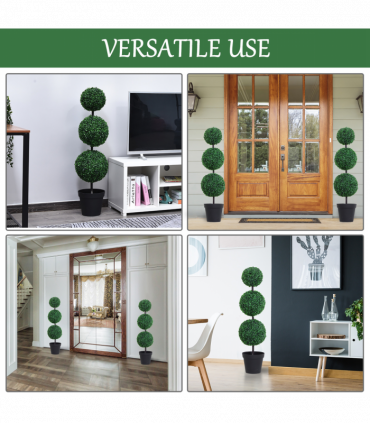 Artificial Boxwood Topiary Trees