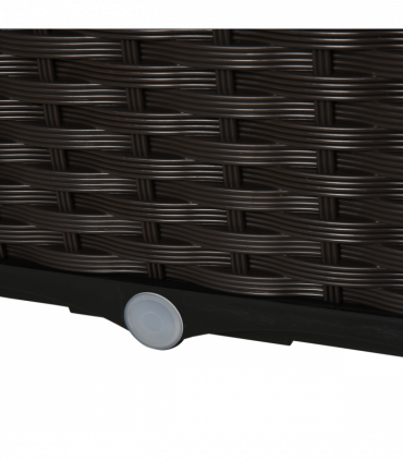 PP Raised Outdoor Garden Planter Box Brown 40cm x 40cm x 44cm Thick and rigid