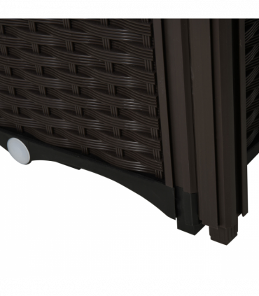 PP Set Of 2 Raised Outdoor Garden Planter Box Brown