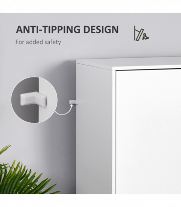 Particle Board 2-Drawer Wardrobe White/Oak