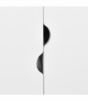 Particle Board 2-Drawer Wardrobe White/Oak