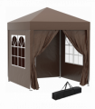 Pop Up Gazebo Canopy, size (2 x 2m)- Coffee
