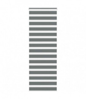 vidaXL Zebra Blind Dark Grey 75x200 cm Fabric Width 70.9 cm Polyester