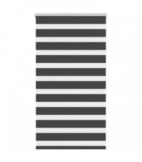 vidaXL Zebra Blind Black 70x100 cm Fabric Width 65.9 cm Polyester