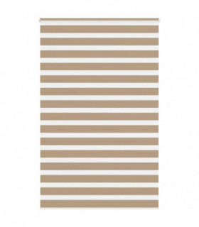 vidaXL Zebra Blind Sand Brown 150x200 cm Fabric Width 145.9 cm Polyester