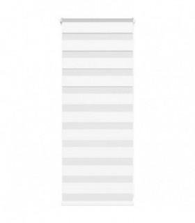 vidaXL Zebra Blind White 60x100 cm Fabric Width 55.9 cm Polyester