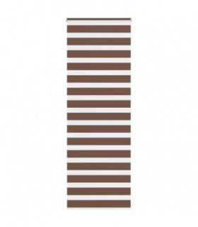 vidaXL Zebra Blind Brown 80x200 cm Fabric Width 75.9 cm Polyester