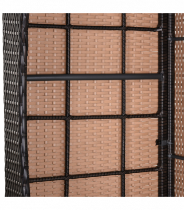 Rattan Recliner Lounger Set Brown PE Rattan 200cmx73cmx56cm Outdoor Furniture