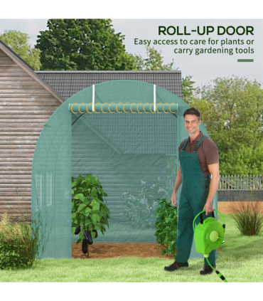 Reinforced Walk in Polytunnel Greenhouse