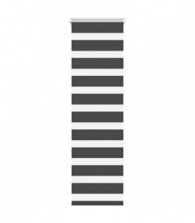 vidaXL Zebra Blind Black 45x150 cm Fabric Width 40.9 cm Polyester