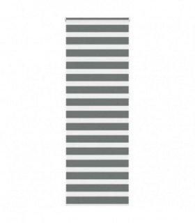 vidaXL Zebra Blind Dark Grey 80x230 cm Fabric Width 75.9 cm Polyester