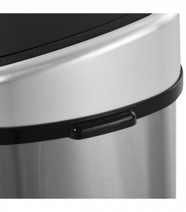 Sensor Bin Chrome ABS Plastic Mirror Stainless Steel Touch-Free Lid