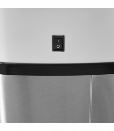 Sensor Bin Chrome ABS Plastic Mirror Stainless Steel Touch-Free Lid