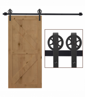 Sliding Barn Door Hardware Kit,6.6 Ft