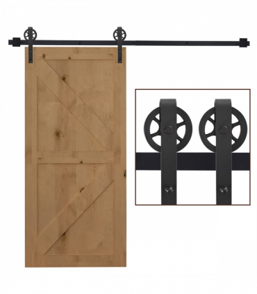 Sliding Barn Door Hardware Kit,6.6 Ft