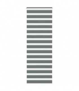 vidaXL Zebra Blind Dark Grey 85x230 cm Fabric Width 80.9 cm Polyester