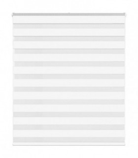 vidaXL Zebra Blind White 120x100 cm Fabric Width 115.9 cm Polyester