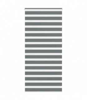vidaXL Zebra Blind Dark Grey 95x230 cm Fabric Width 90.9 cm Polyester