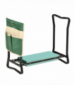 Steel Frame Gardening Kneeler Seat w/ Pouch Green