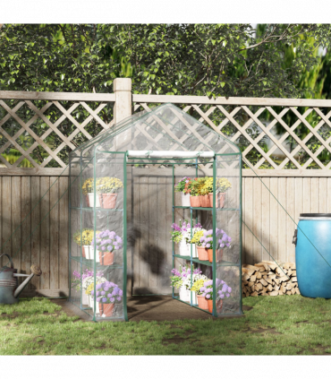 Steel Frame Greenhouse Steel Frame, 2 Shelves