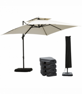 Steel Frame Outdoor Roma Cantilever Umbrella