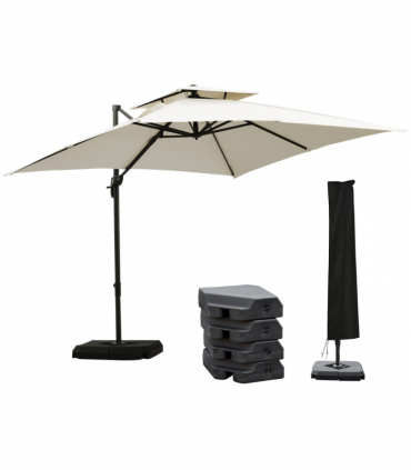 Steel Frame Outdoor Roma Cantilever Umbrella