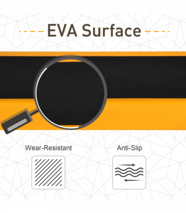 Steel Non-Slip 2-Peice Saw Horse Black/Yellow