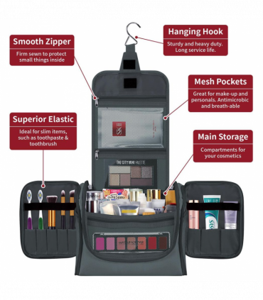 TOILETRY BAG D.GREY 1010183