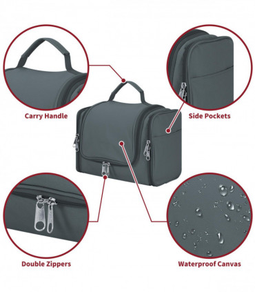 TOILETRY BAG D.GREY 1010183