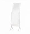 Tall Freestanding Dressing Mirror w/Adjustable Tilt White