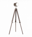 Floor Lamp, 65L, Wood/Bronze Colour, 140cm Height, Adjustable Angle