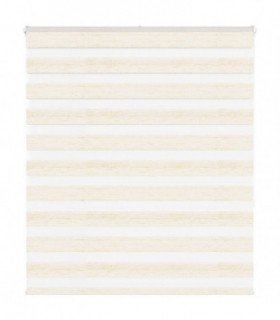 vidaXL Zebra Blind Marble Beige 130x150 cm Fabric Width 125.9 cm Polyester
